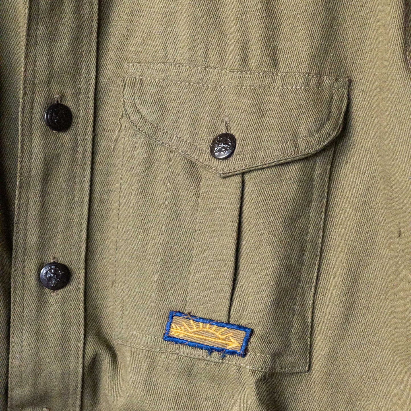 DEAD STOCK BOY SCOUT SHIRTS (14) 1940's VINTAGE