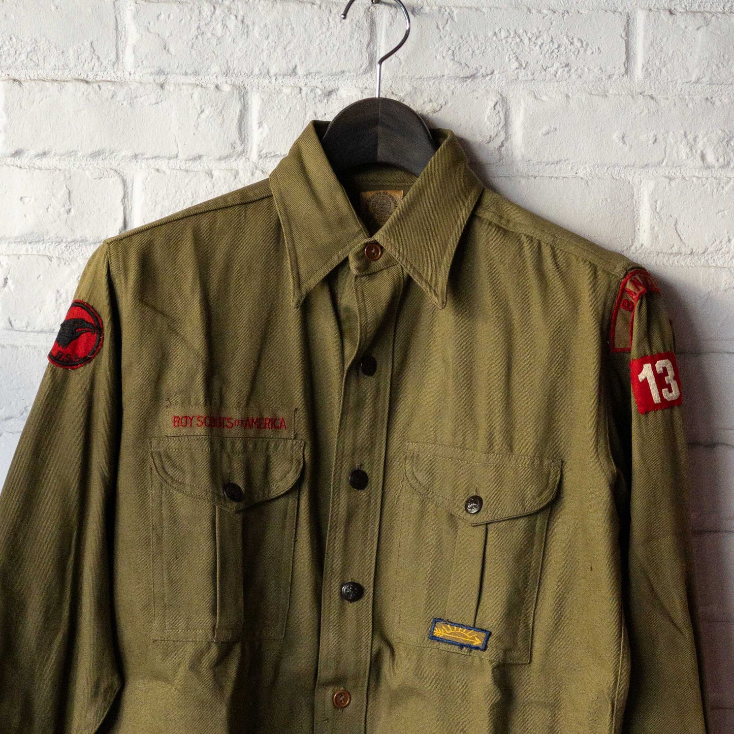 DEAD STOCK BOY SCOUT SHIRTS (14) 1940's VINTAGE