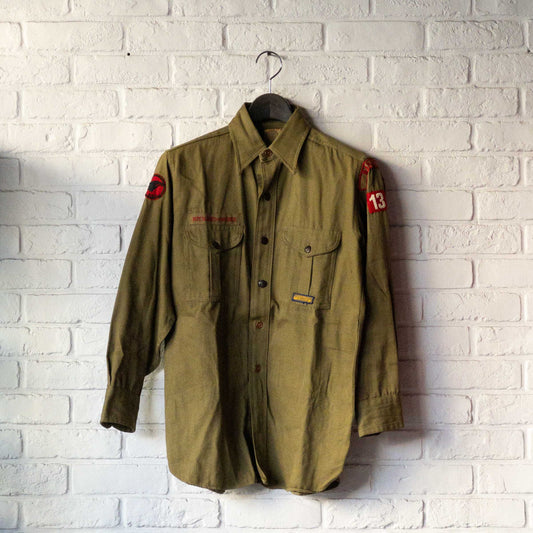 DEAD STOCK BOY SCOUT SHIRTS (14) 1940's VINTAGE