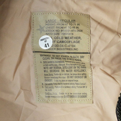 US ARMY ECWACS GEN1 GOATEX PARKA (LR) 00's DEAD STOCK