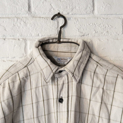 FIVE BROTHER HEAVY FLANNEL SHIRTS (16-L) 1960's VINTAGE