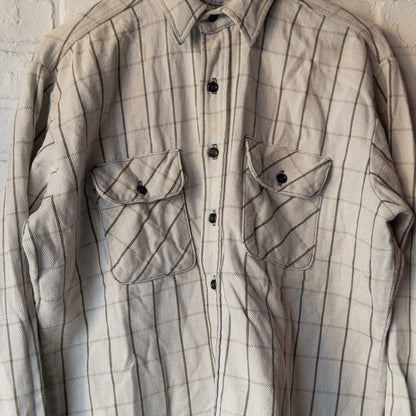 FIVE BROTHER HEAVY FLANNEL SHIRTS (16-L) 1960's VINTAGE