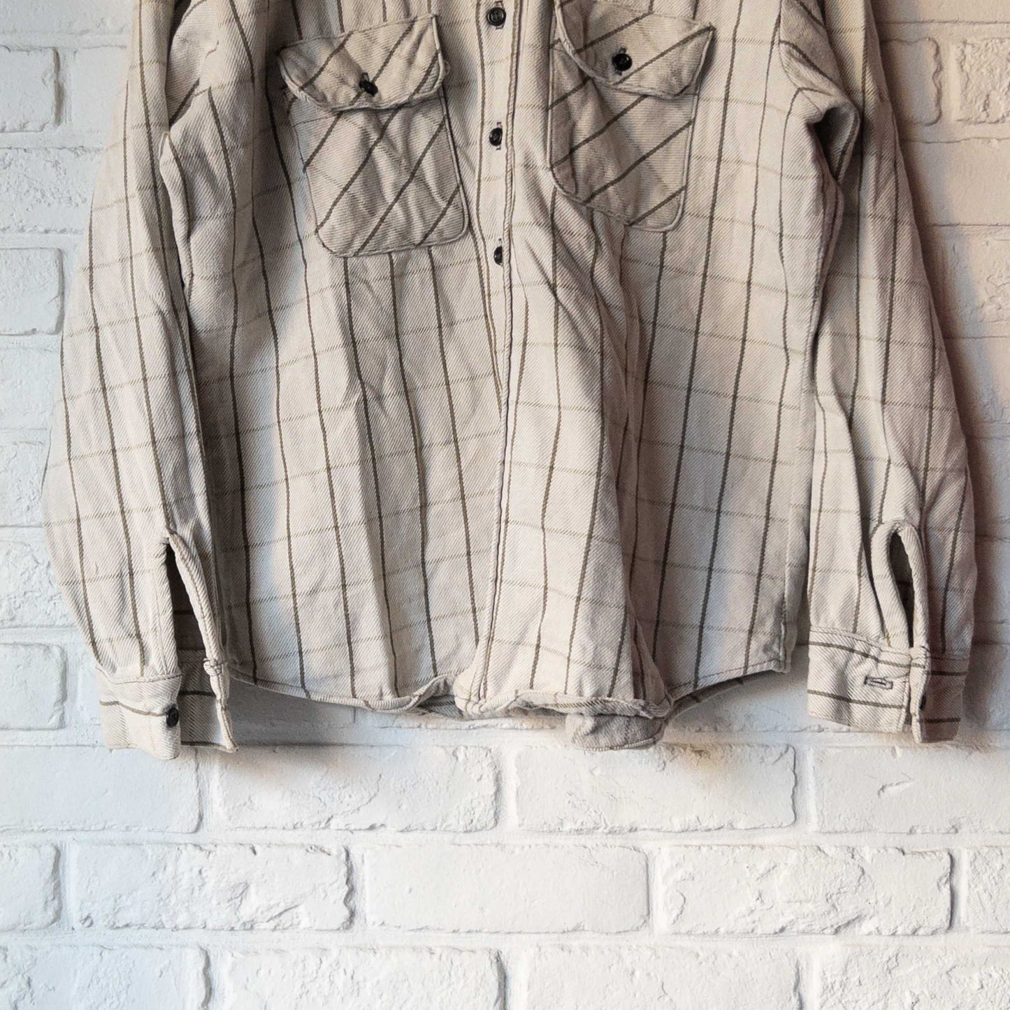 FIVE BROTHER HEAVY FLANNEL SHIRTS (16-L) 1960's VINTAGE