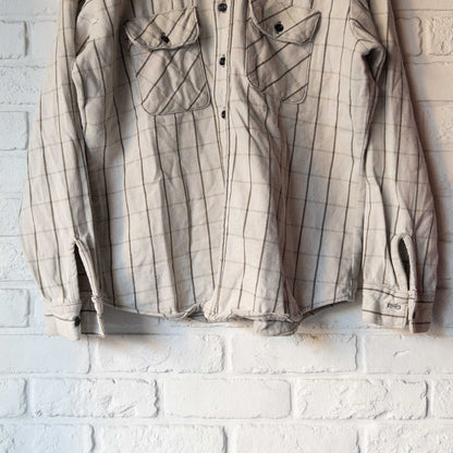 FIVE BROTHER HEAVY FLANNEL SHIRTS (16-L) 1960's VINTAGE
