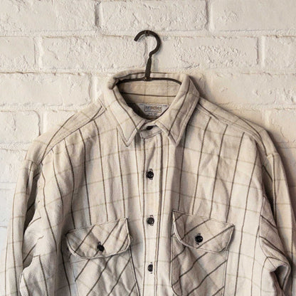 FIVE BROTHER HEAVY FLANNEL SHIRTS (16-L) 1960's VINTAGE