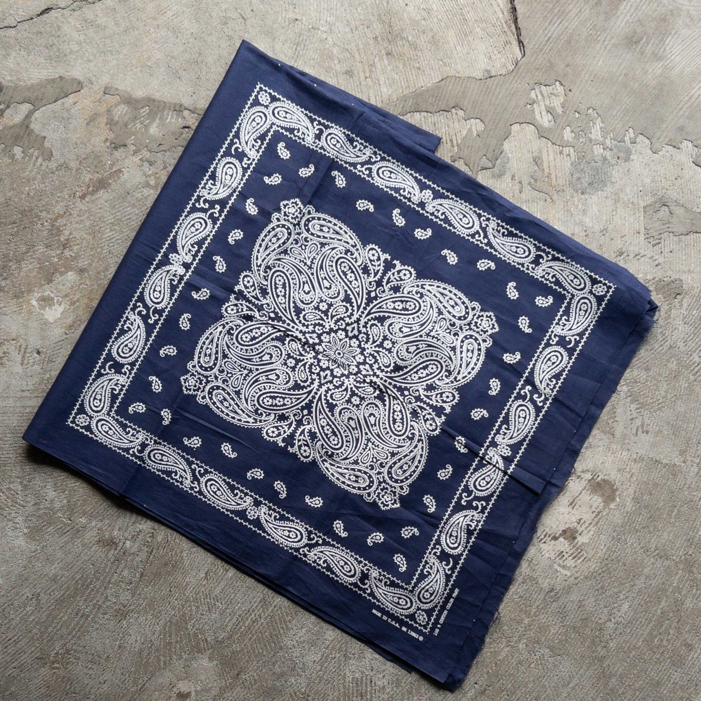 BANDANA FABRIC 1960's DEAD STOCK