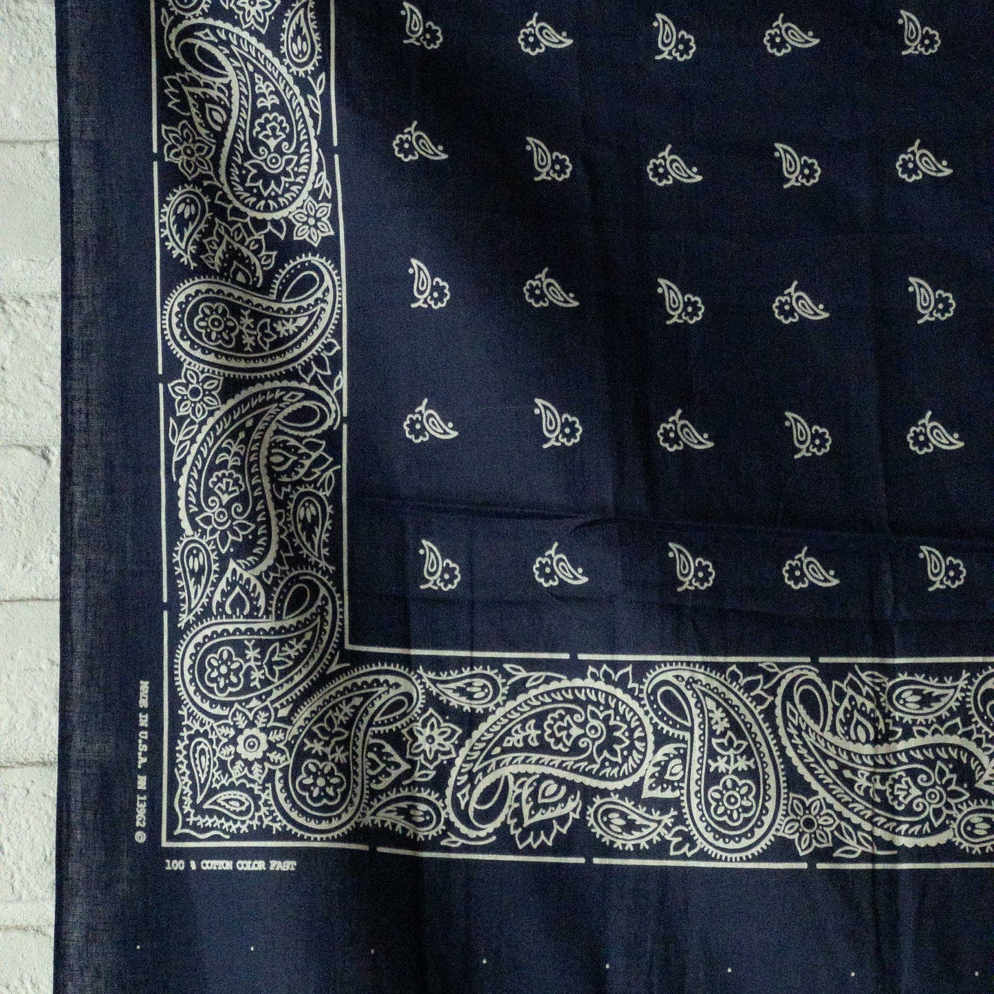 BANDANA FABRIC 1960's DEAD STOCK