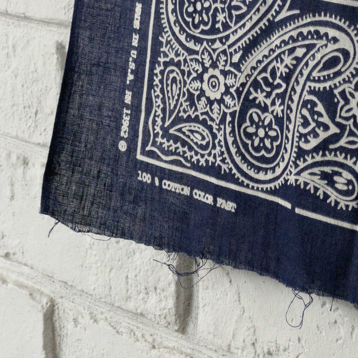 BANDANA FABRIC 1960's DEAD STOCK