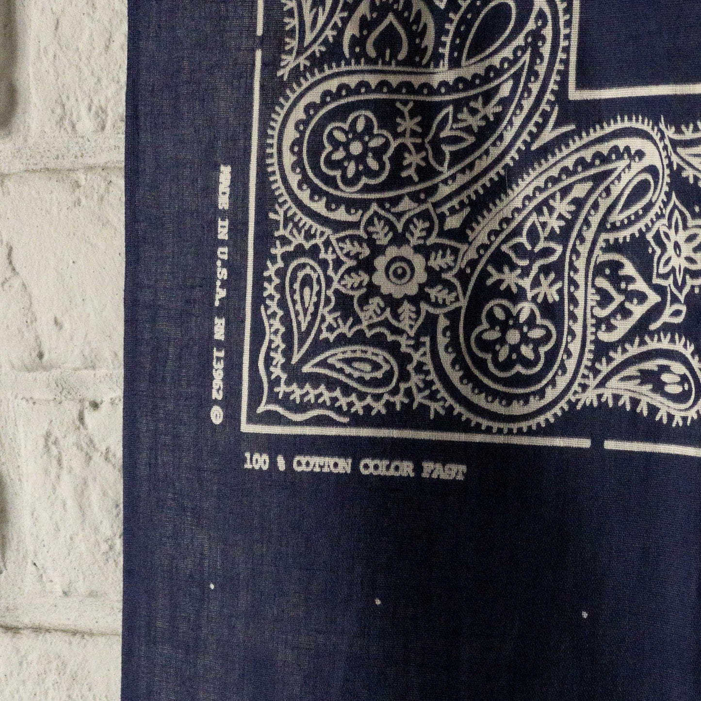 BANDANA FABRIC 1960's DEAD STOCK