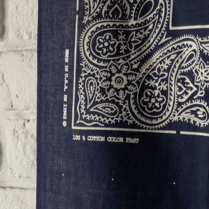 BANDANA FABRIC 1960's DEAD STOCK