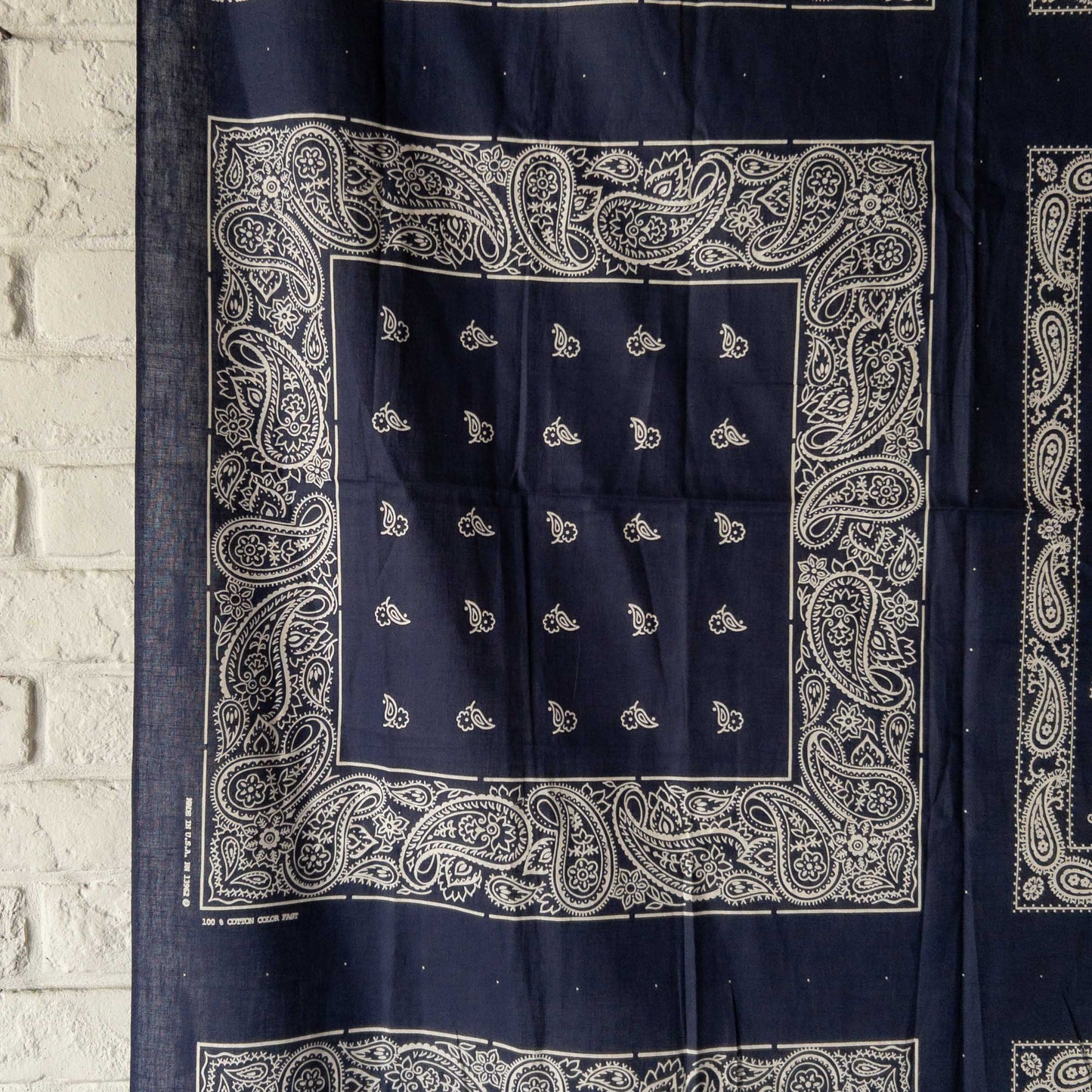 BANDANA FABRIC 1960's DEAD STOCK