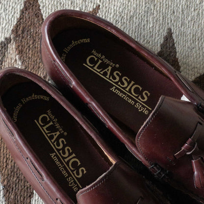 ”HUSH PUPPIES” TASSEL LOAFER SHOES 1980's DEAD STOCK