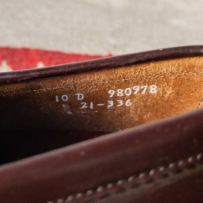 ”DEXTER” PENNY LOAFER SHOES 1980's DEAD STOCK BURGANDY