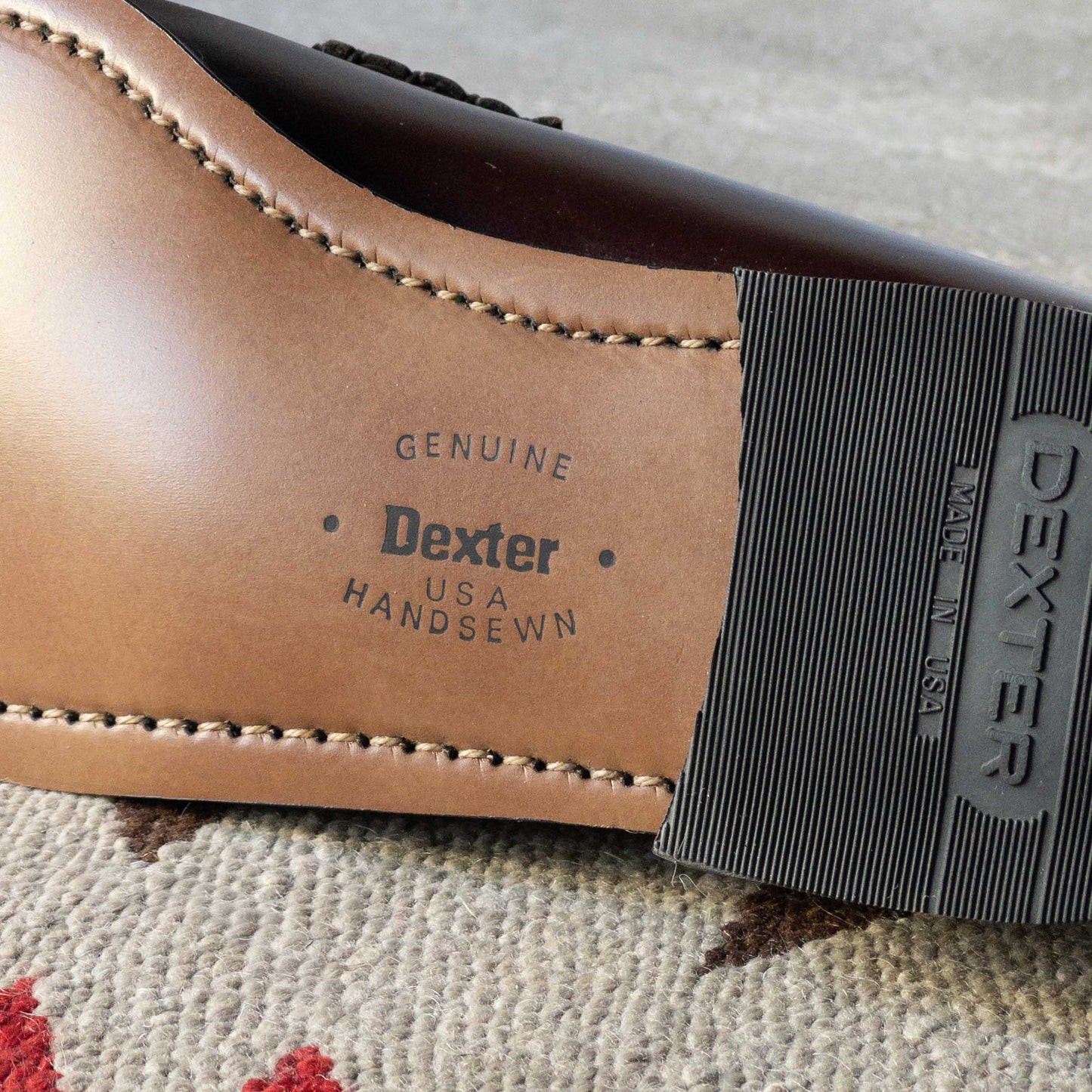 ”DEXTER” PENNY LOAFER SHOES 1980's DEAD STOCK BURGANDY