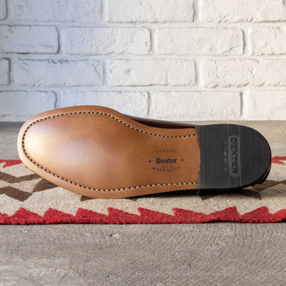 ”DEXTER” PENNY LOAFER SHOES 1980's DEAD STOCK BURGANDY