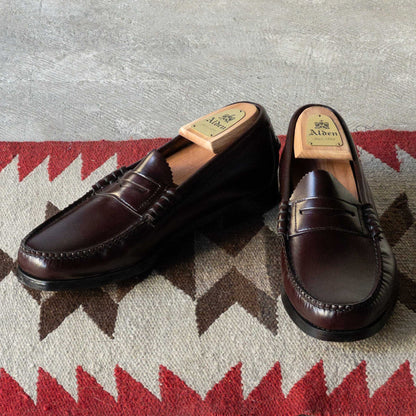 ”DEXTER” PENNY LOAFER SHOES 1980's DEAD STOCK BURGANDY