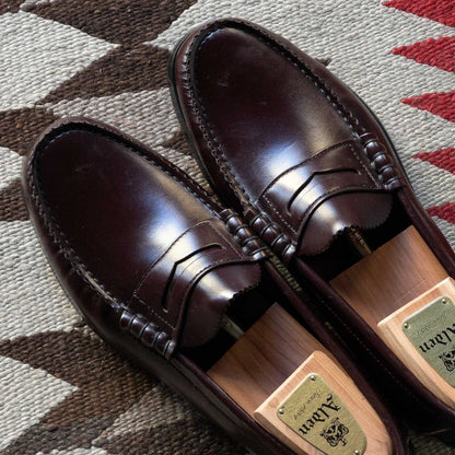 ”DEXTER” PENNY LOAFER SHOES 1980's DEAD STOCK BURGANDY