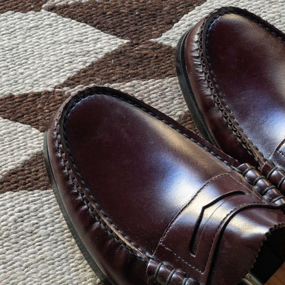”DEXTER” PENNY LOAFER SHOES 1980's DEAD STOCK BURGANDY