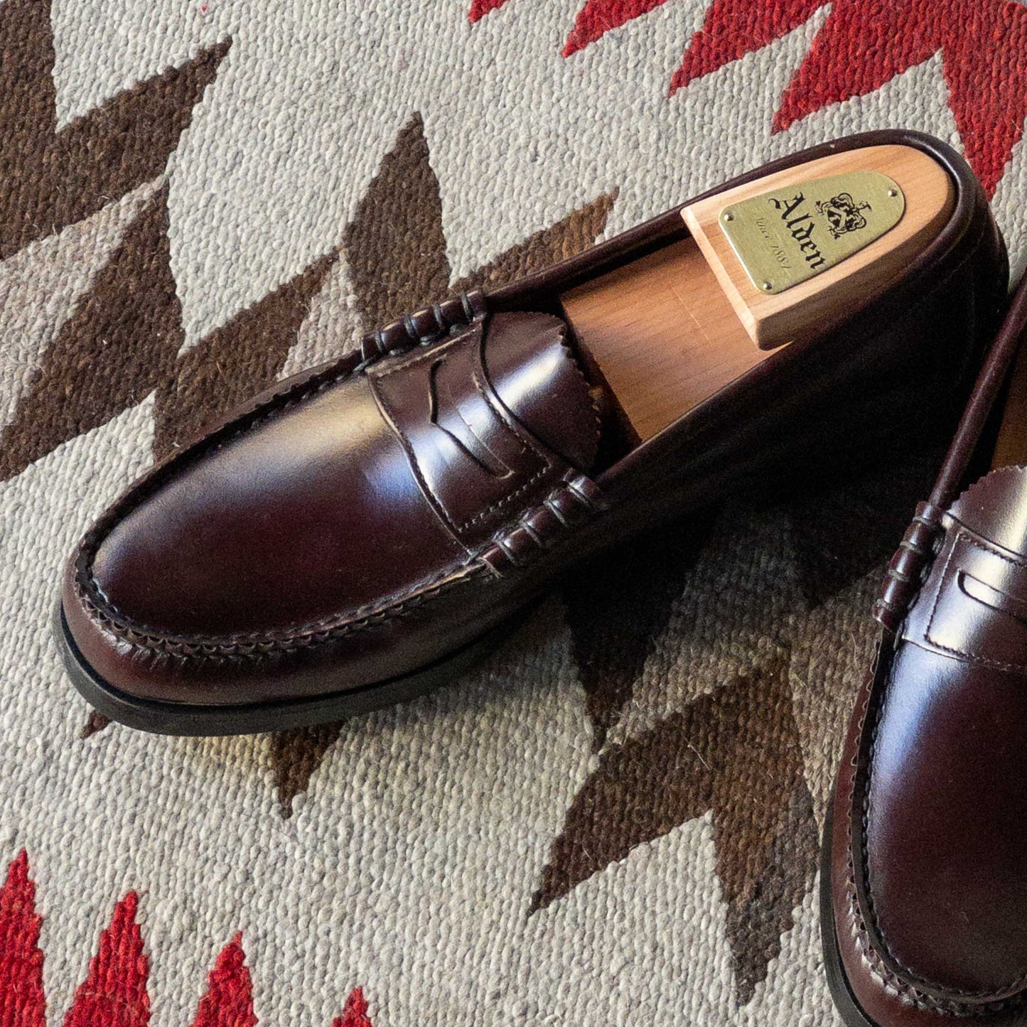 ”DEXTER” PENNY LOAFER SHOES 1980's DEAD STOCK BURGANDY