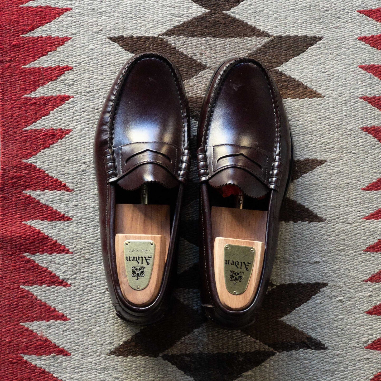 ”DEXTER” PENNY LOAFER SHOES 1980's DEAD STOCK BURGANDY
