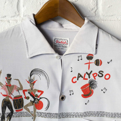 Tru Val CALYPSO RAYON LONGSLEEVE SHIRTS 1950'S VINTAGE