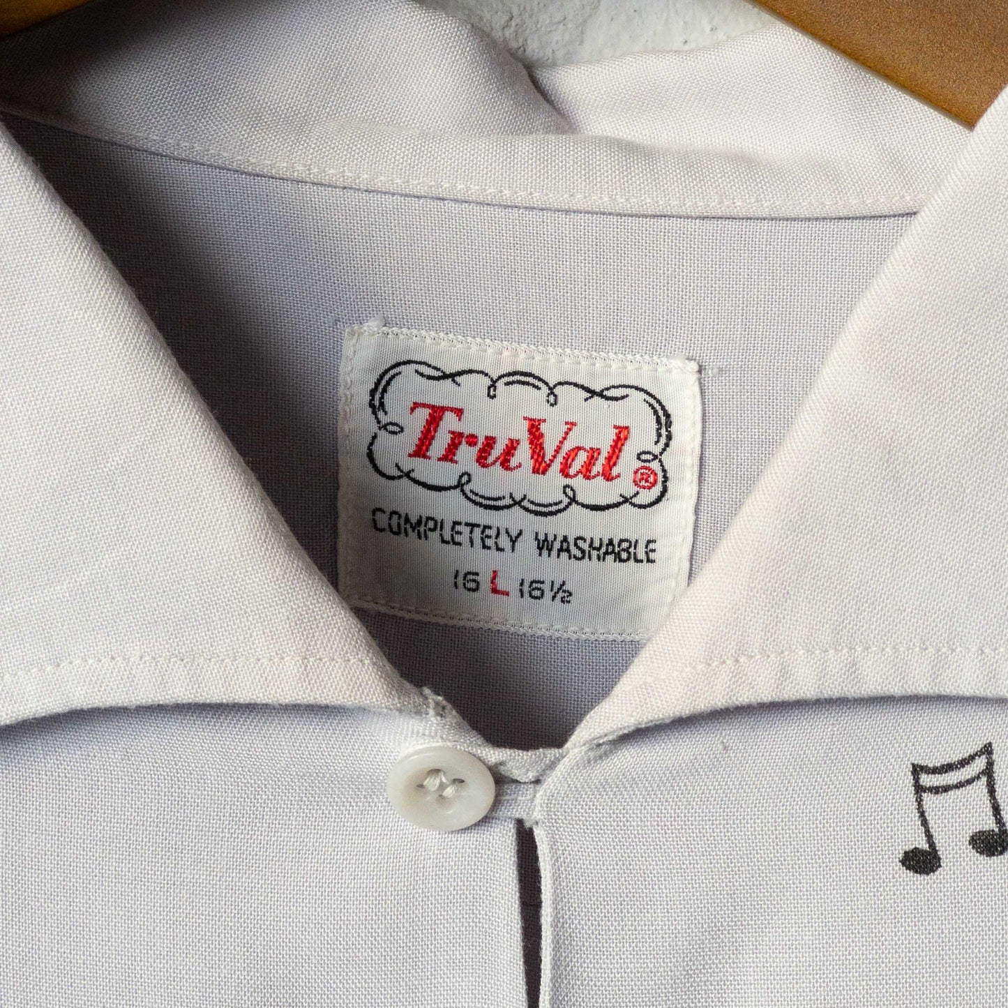 Tru Val CALYPSO RAYON LONGSLEEVE SHIRTS 1950'S VINTAGE