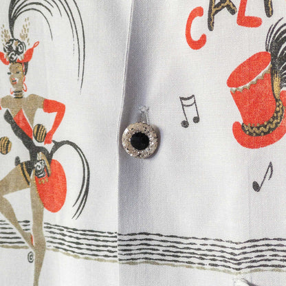 Tru Val CALYPSO RAYON LONGSLEEVE SHIRTS 1950'S VINTAGE