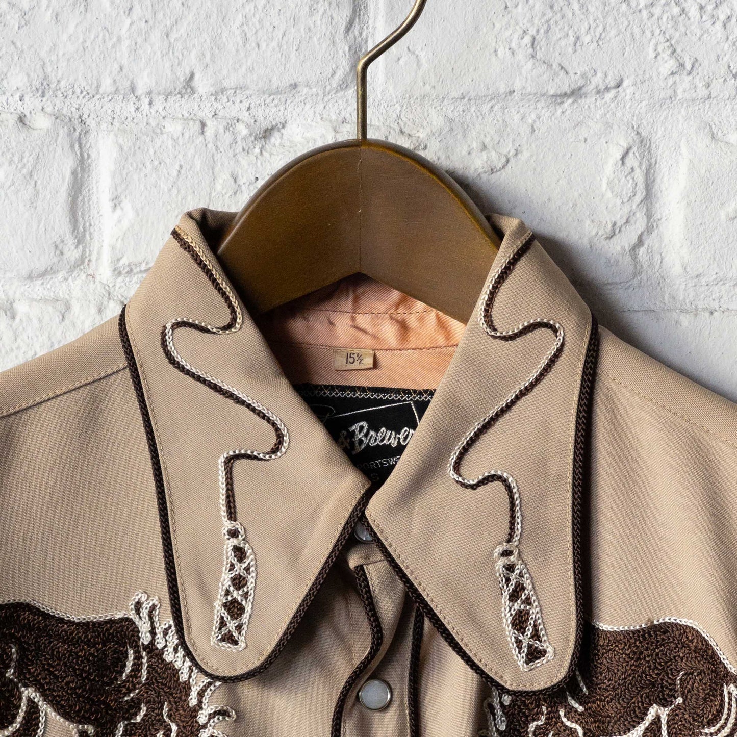 RING & BREWER WESTERN SHIRTS (15H) 1940'S DEAD STOCK