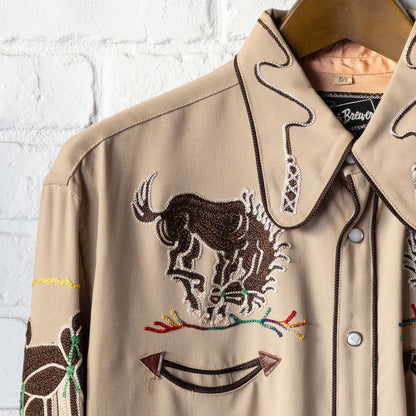 RING & BREWER WESTERN SHIRTS (15H) 1940'S DEAD STOCK