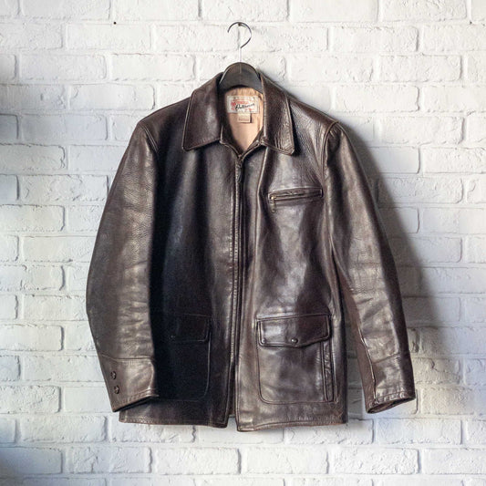 HERCULES by SEARS HORCEHIDE LEATHER JACKET 1940-50'S VINTAGE