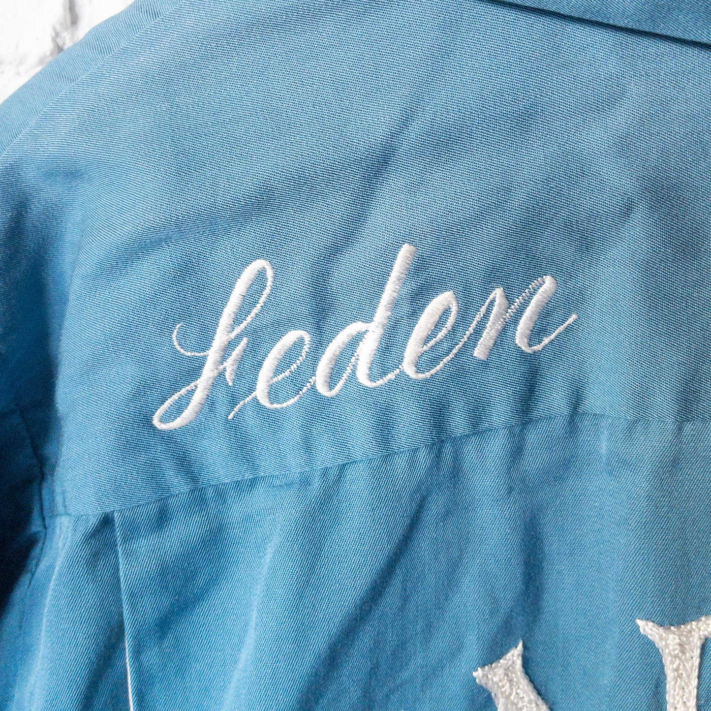 SEA DRAGON EMBROYDERY BOWLING SHIRTS 1960'S VINTAGE