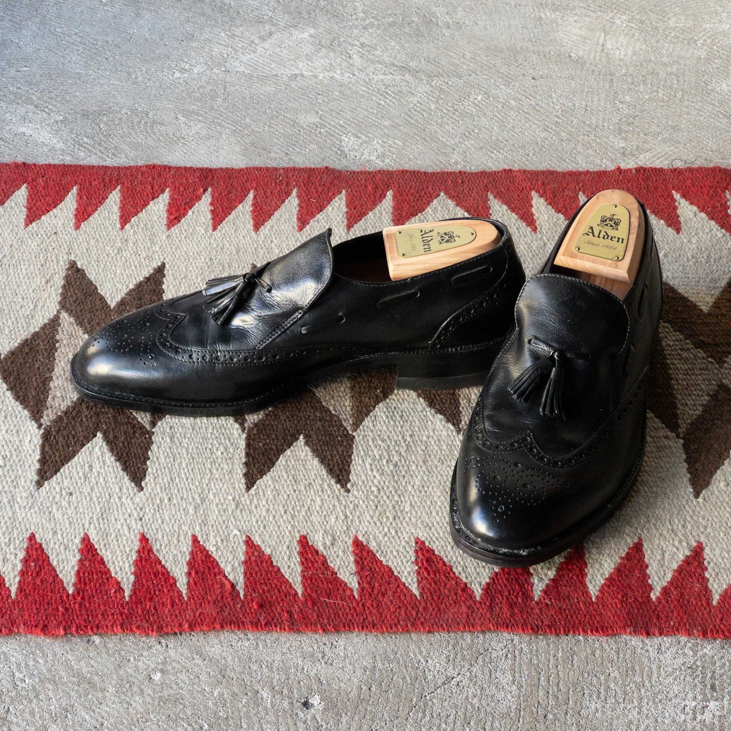 ”FREEMAN” TASSEL WING TIP  SHOES 1970's DEAD STOCK