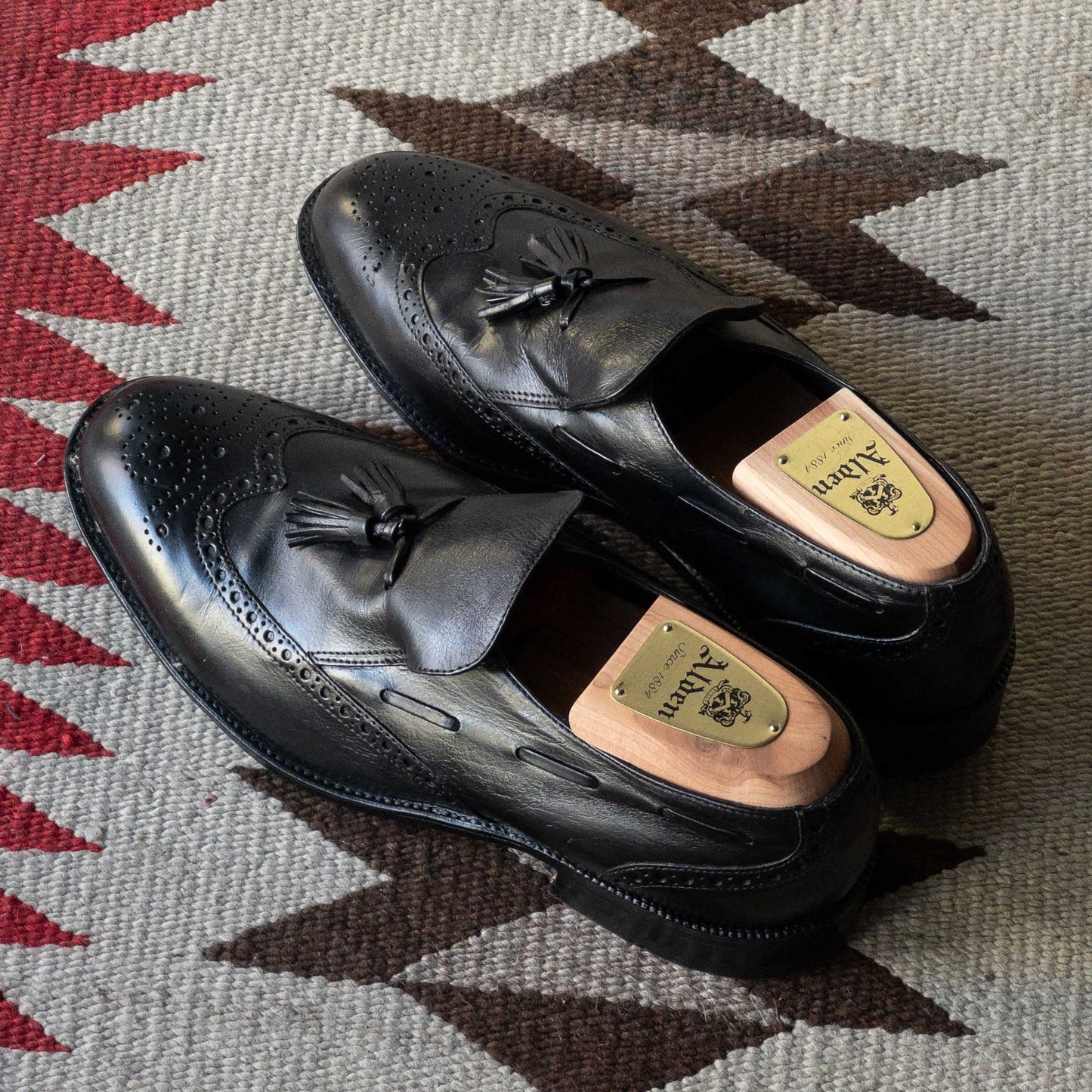 ”FREEMAN” TASSEL WING TIP  SHOES 1970's DEAD STOCK