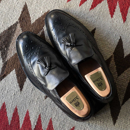 ”FREEMAN” TASSEL WING TIP  SHOES 1970's DEAD STOCK