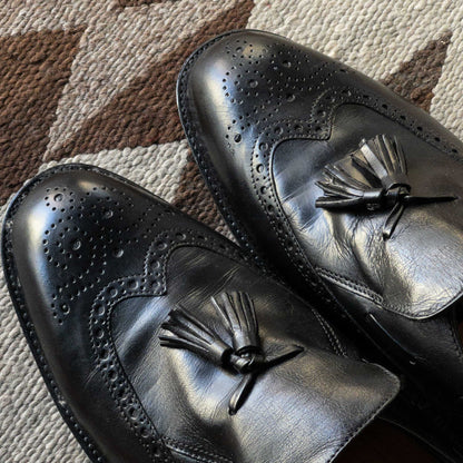 ”FREEMAN” TASSEL WING TIP  SHOES 1970's DEAD STOCK
