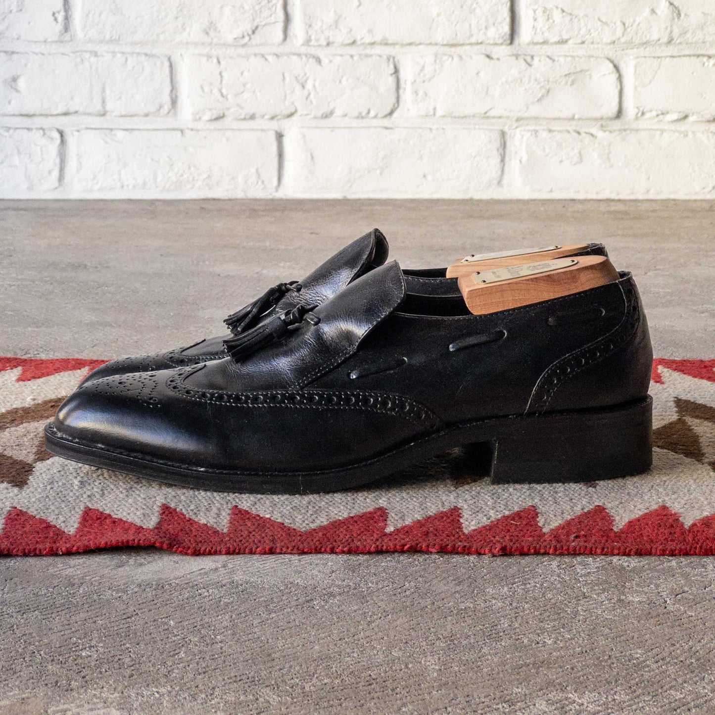 ”FREEMAN” TASSEL WING TIP  SHOES 1970's DEAD STOCK