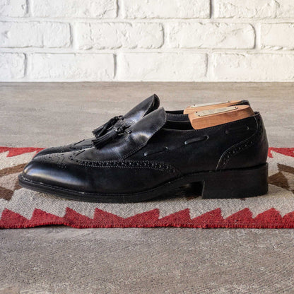 ”FREEMAN” TASSEL WING TIP  SHOES 1970's DEAD STOCK