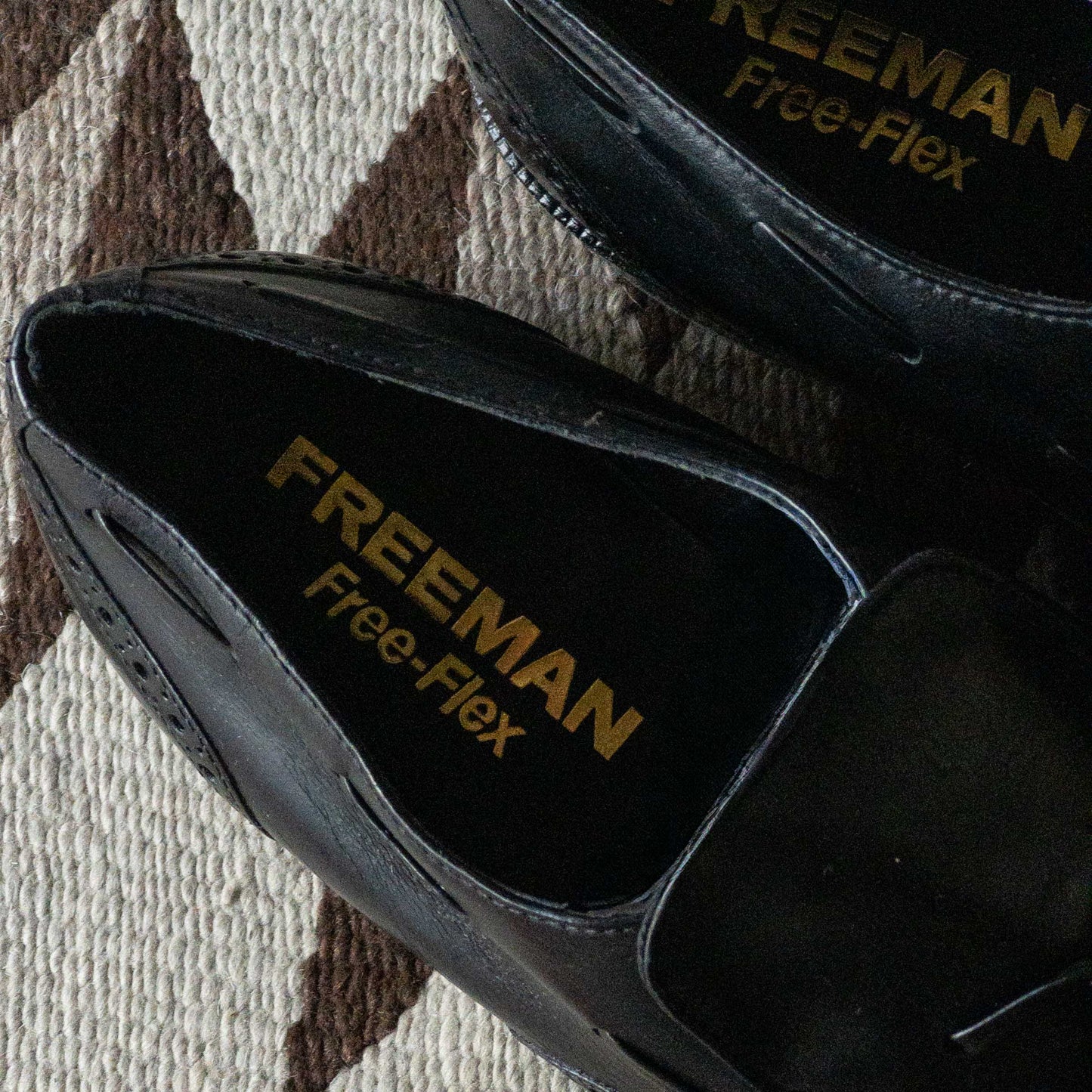 ”FREEMAN” TASSEL WING TIP  SHOES 1970's DEAD STOCK