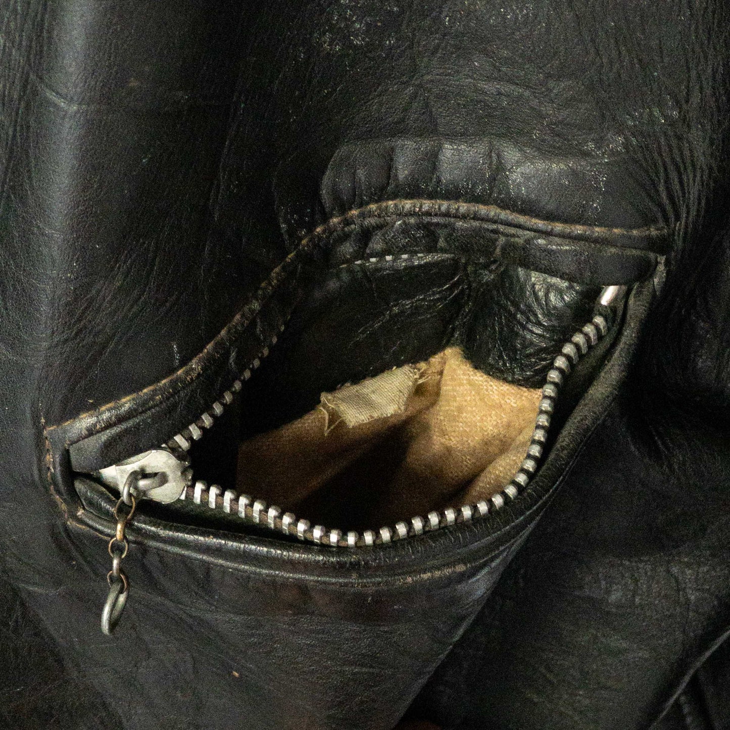 SCHOTT CAFE RACER LEATHER JACKET (42) 1970'S VINTAGE