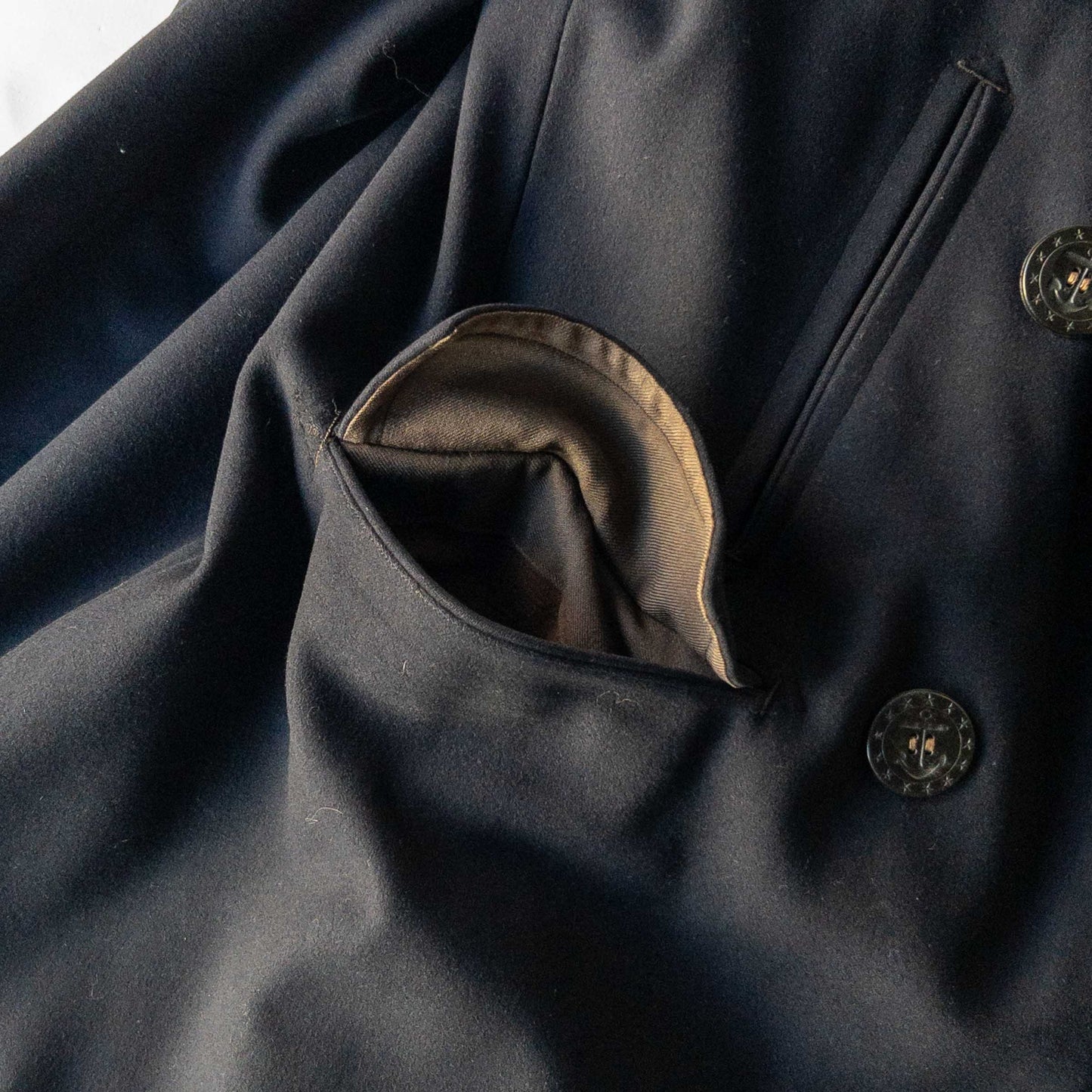 US NAVY P-COAT TAILOR MADE WW1 PROTOTYPE 1900's SUPER RARE ITEM