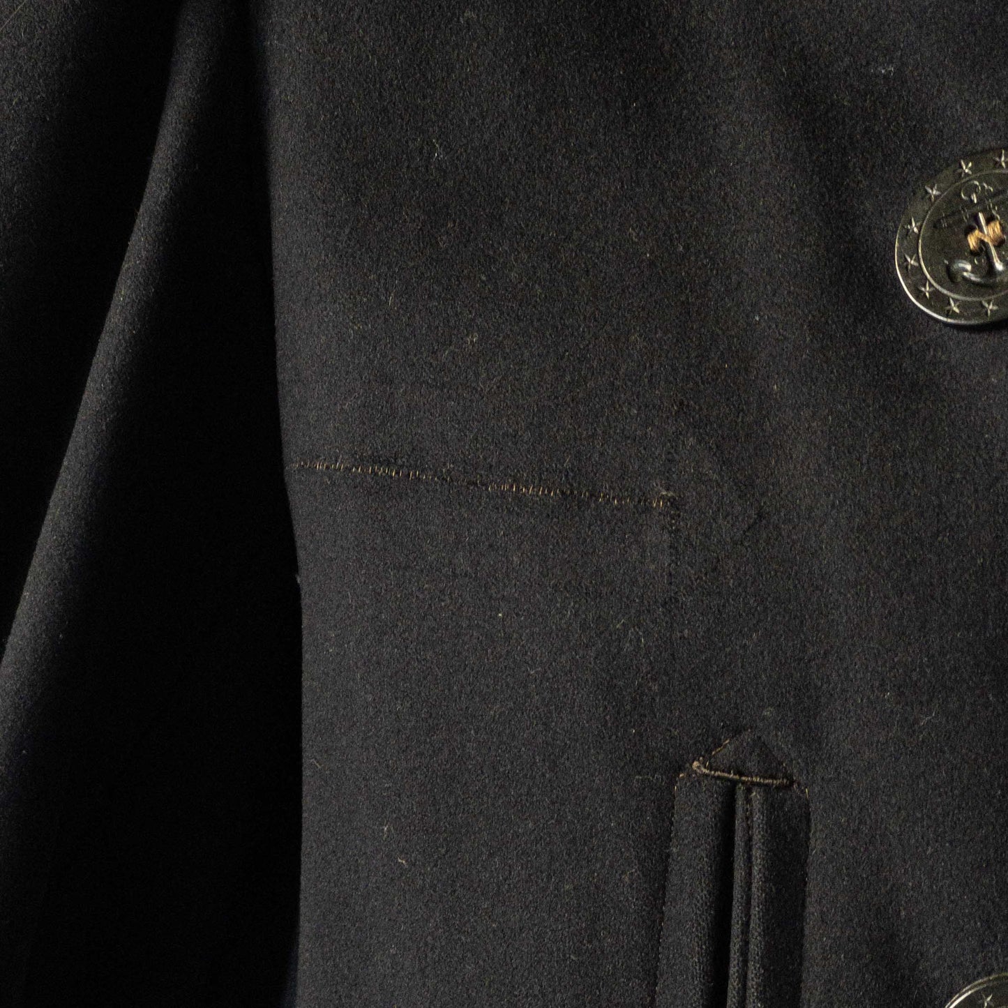 US NAVY P-COAT TAILOR MADE WW1 PROTOTYPE 1900's SUPER RARE ITEM