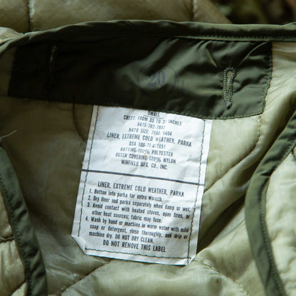 US ARMY M-65 FISH TAIL LINER '70~'85 DEAD STOCK