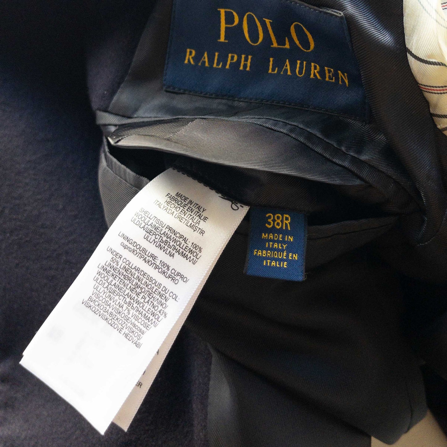 RALPH LAUREN NAVY BLAZER 2000'S DEAD STOCK