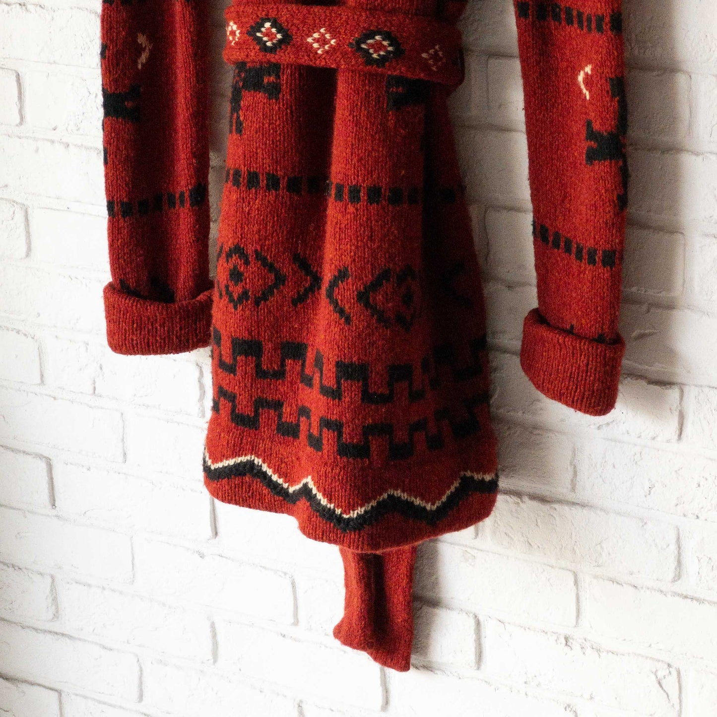 RALPH LAUREN LONG HAND KNIT CARDIGAN 1990'S VINTAGE
