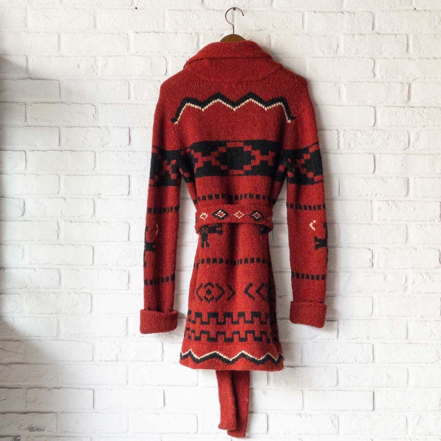RALPH LAUREN LONG HAND KNIT CARDIGAN 1990'S VINTAGE