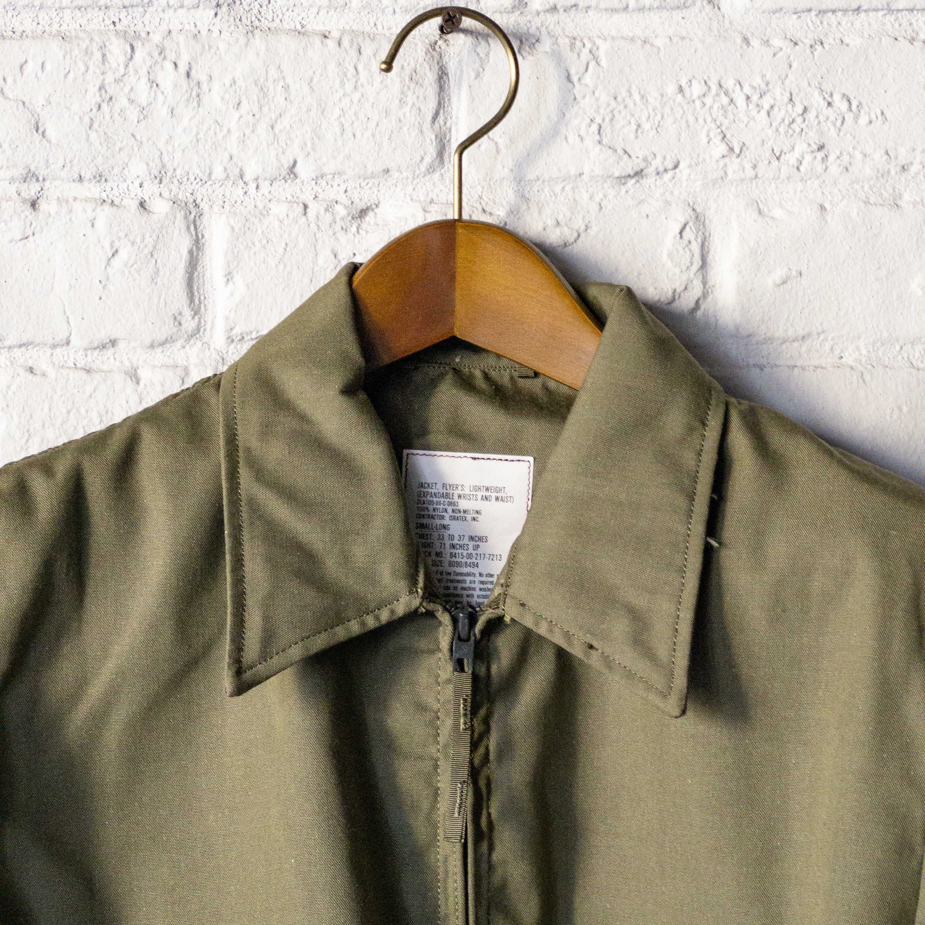 US ARMY LIGHT WEIGHT FLYER'S JACKET 86'S DEAD STOCK