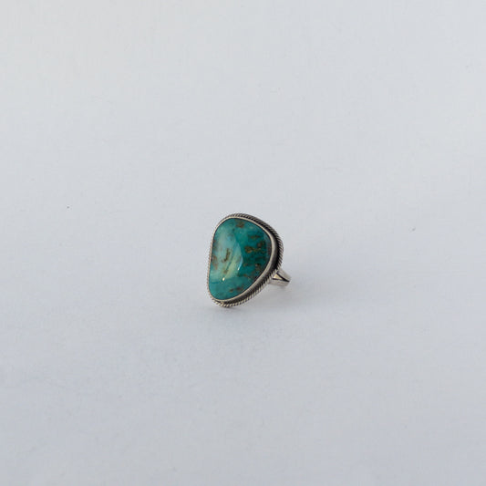 NAVAJO TURQUOIS RING(#20) by ELI SKEETS var.2