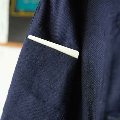 FRENCH INDIGO LINEN/COTTON WORK JACKET 1930'S DEAD STOCK