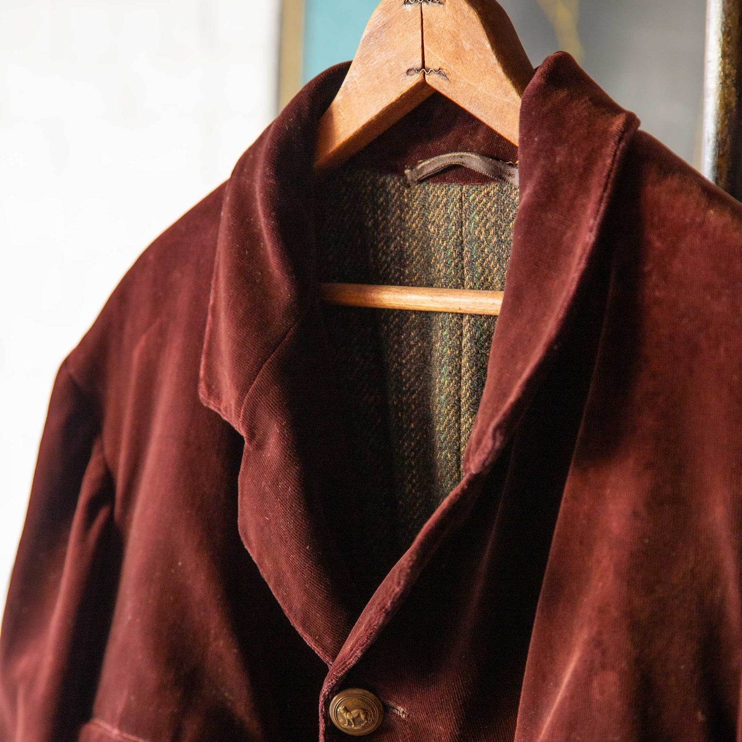 BRITISH HORSE RIDING VELVET HORSE RIDING JACKET 1900'S VINTAGE