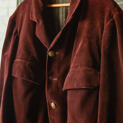 BRITISH HORSE RIDING VELVET HORSE RIDING JACKET 1900'S VINTAGE